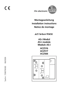 Notice IFM AC2566 Elektronisches modul