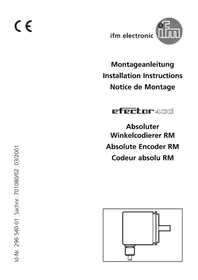 Notice IFM RM6112 Drehgeber