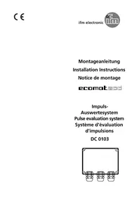 Notice IFM DC0103 Système électronique industriel