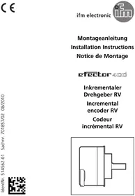 Notice IFM RV6032 Drehgeber