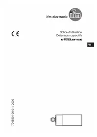 Notice IFM KB5204 Détecteur de proximité capacitif