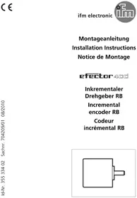 Notice IFM RB6014 Drehgeber