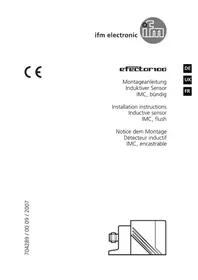 Notice IFM IM5087 Capteur inductif