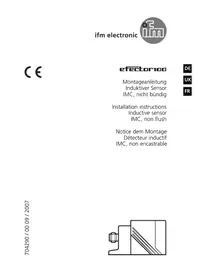 Notice IFM IM5095 Capteur inductif