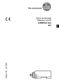 Notice IFM ID9916 Capteur inductif