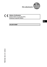 Notice IFM KI5037 Détecteur de proximité capacitif