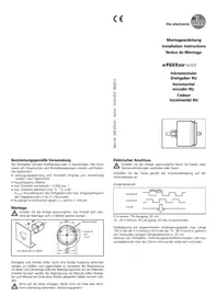 Notice IFM RU1066 Codeur rotatif
