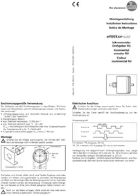 Notice IFM RU1065 Codeur rotatif