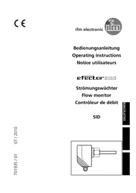 Notice IFM SI1101 Capteur de débit