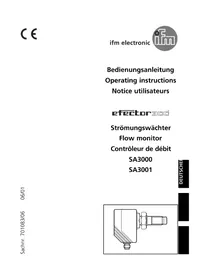 Notice IFM SA3001 Capteur de débit