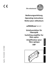 Notice IFM OB5019 Amplificateur