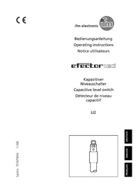 Notice IFM LI2042 Level sensor