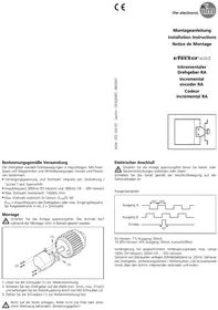 Notice IFM RA1005 Codeur rotatif