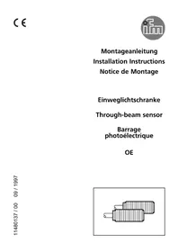 Notice IFM OE0007 Capteur photoélectrique