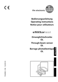 Notice IFM OL5011 Capteur photoélectrique