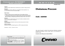 Notice PROXXON MICROFLAME MFBE Machine de soudure