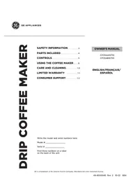 Notice GE G7CDAASSTSS Maquina de cafe