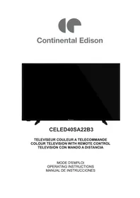 Notice CONTINENTAL EDISON CELED40SA22B3 Televisión