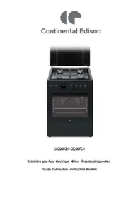 Notice CONTINENTAL EDISON CECG60FCS1 Four électrique