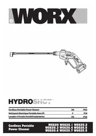 Notice WORX HYDROSHOT WG620.5 Nettoyeur haute pressio