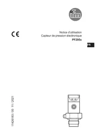 Notice IFM PF2954 Capteur de pression