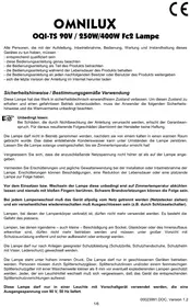 Notice Omnilux OQITS 250 W Lampe