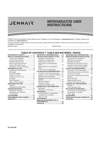 Notice JENN-AIR JFC2290REY Refrigerador