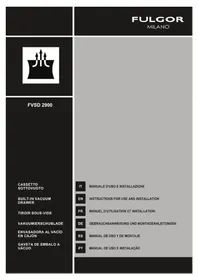 Notice Fulgor Milano FVSD 2900 TC Máquinas de embalagem a vácuo