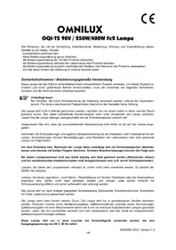 Notice Omnilux OQITS 400W Lampe