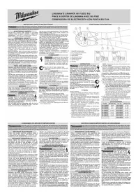 Notice MILWAUKEE 49162601 Pince à sertir