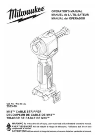 Notice MILWAUKEE 293520 Pelacables