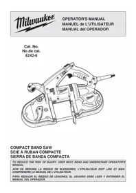 Notice MILWAUKEE 62426 Electric saw
