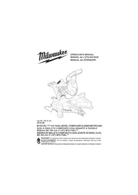 Notice MILWAUKEE 273320 Electric saw