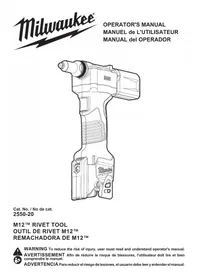 Notice MILWAUKEE 48540100 Outil électrique