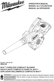 Notice MILWAUKEE 088420 Souffleur