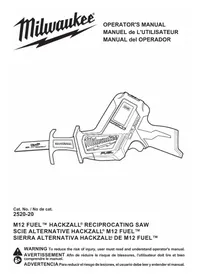 Notice MILWAUKEE 252020 Electric saw