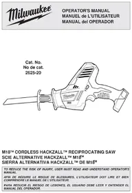 Notice MILWAUKEE 262520 Scie électrique