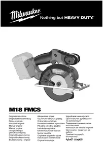 Notice MILWAUKEE M18 FMCS502X Scie électrique
