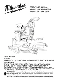 Notice MILWAUKEE 273920 Scie électrique