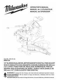 Notice MILWAUKEE 695520 Scie électrique