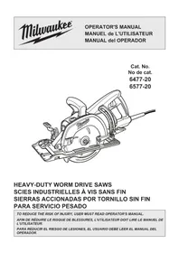 Notice MILWAUKEE 657720 Scie électrique