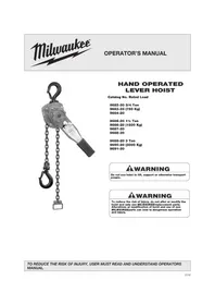 Notice MILWAUKEE 968720 Polipasto