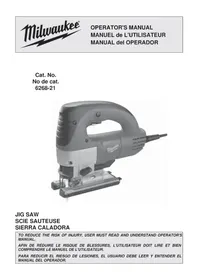 Notice MILWAUKEE 626821 Scie électrique