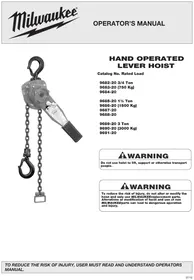 Notice MILWAUKEE 969120 Polipasto