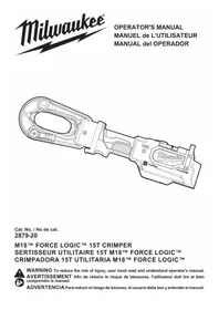 Notice MILWAUKEE 287920 Pince