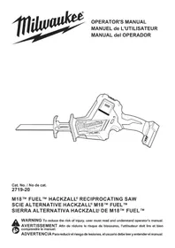 Notice MILWAUKEE 271920 Scie électrique