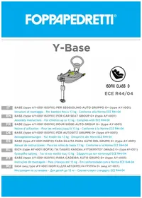 Notice Foppapedretti YBASE Siège de voiture
