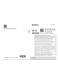 Notice SONY ALPHA A7R V Cámara