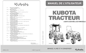 Notice KUBOTA LX2610 Tracteur