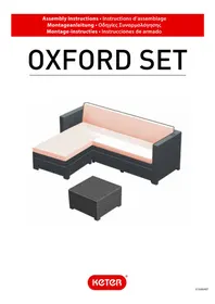 Notice KETER OXFORD SET Mobilier de jardin